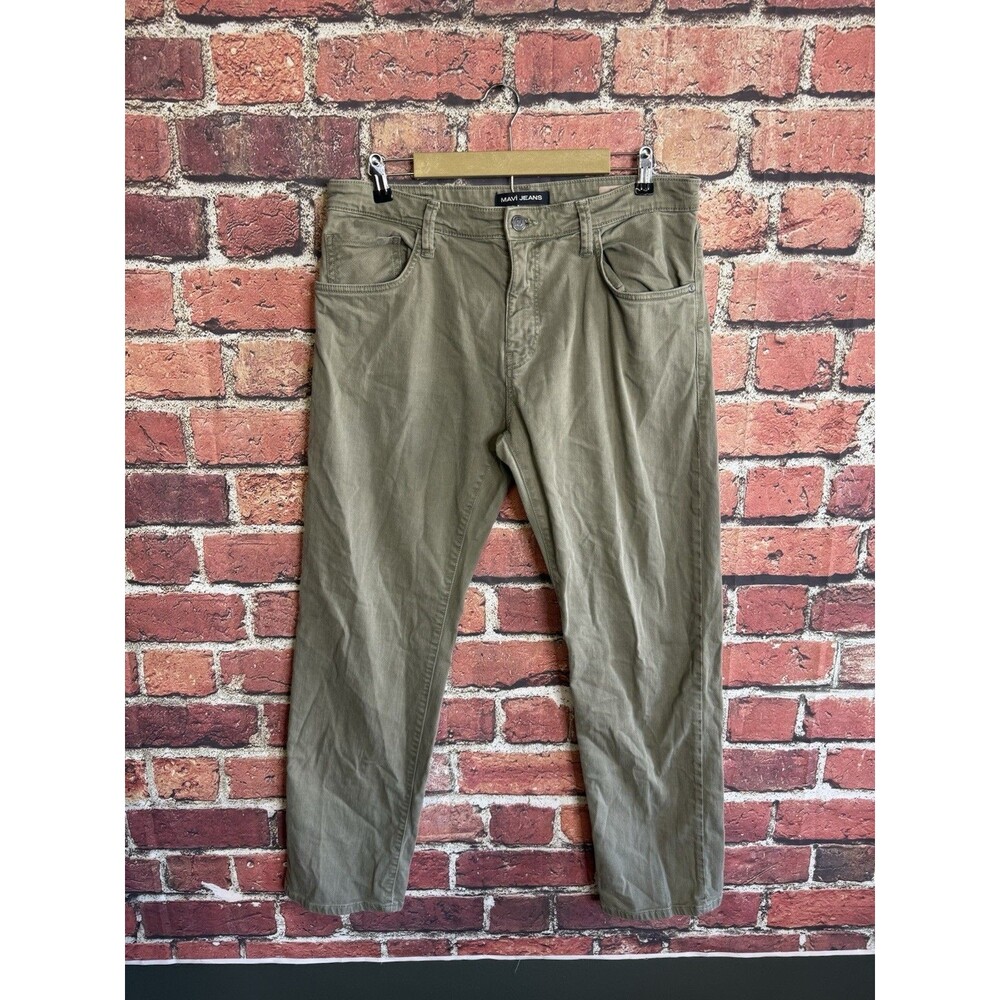 Mavi Jeans Pants Men’s 36 x 32 Green Zach Straight Leg 5-Pocket Chino Casual